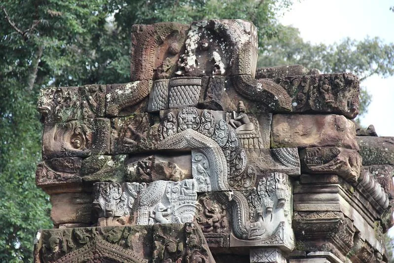particolare del piccolo tempio Chau Say Tevoda