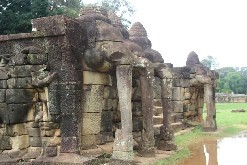 la Terrazza degli Elefanti ad Angkor Thom