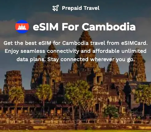 Pacchetto dati eSIMCard per la Cambogia Pacchetto dati eSIMCard per la Cambogia