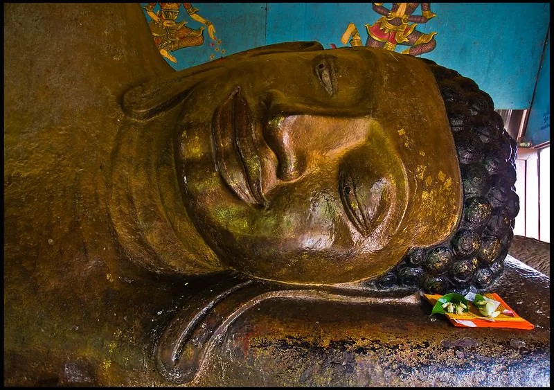 Testa di Buddha al tempio Prasat Rong Chen