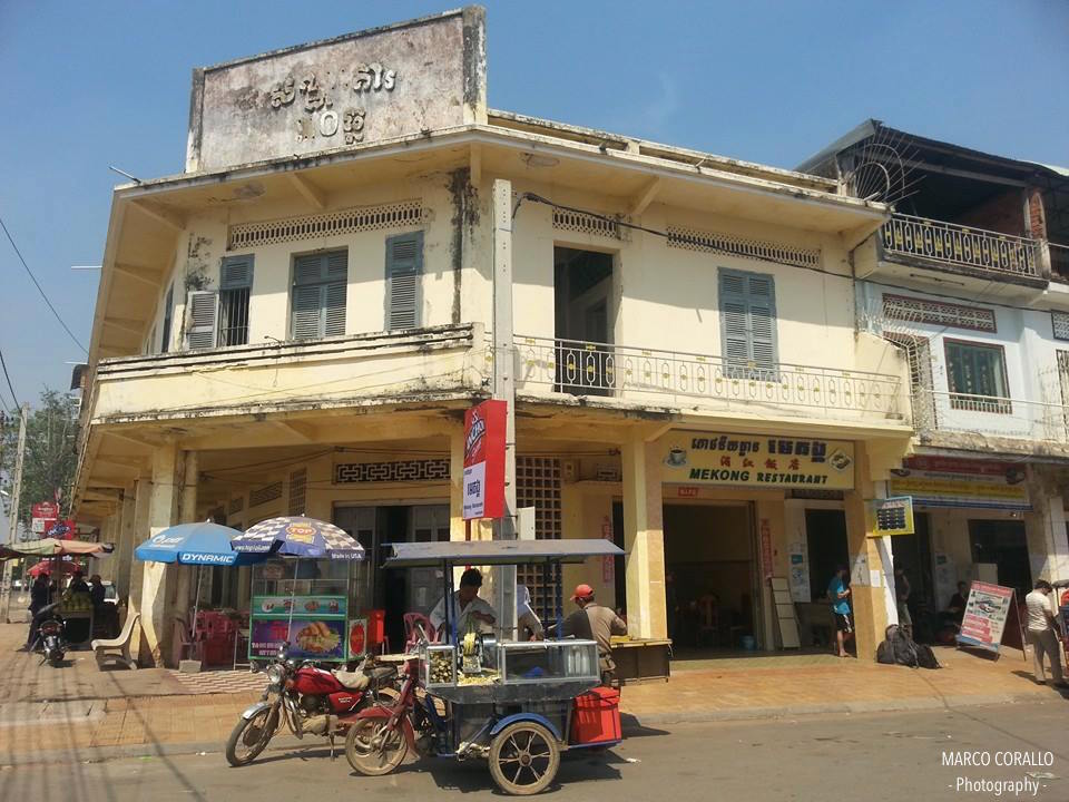 Kratie centro, ristorante Mekong