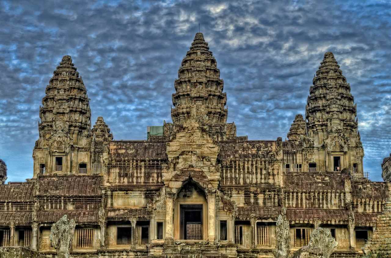 il profilo del tempio di Angkor