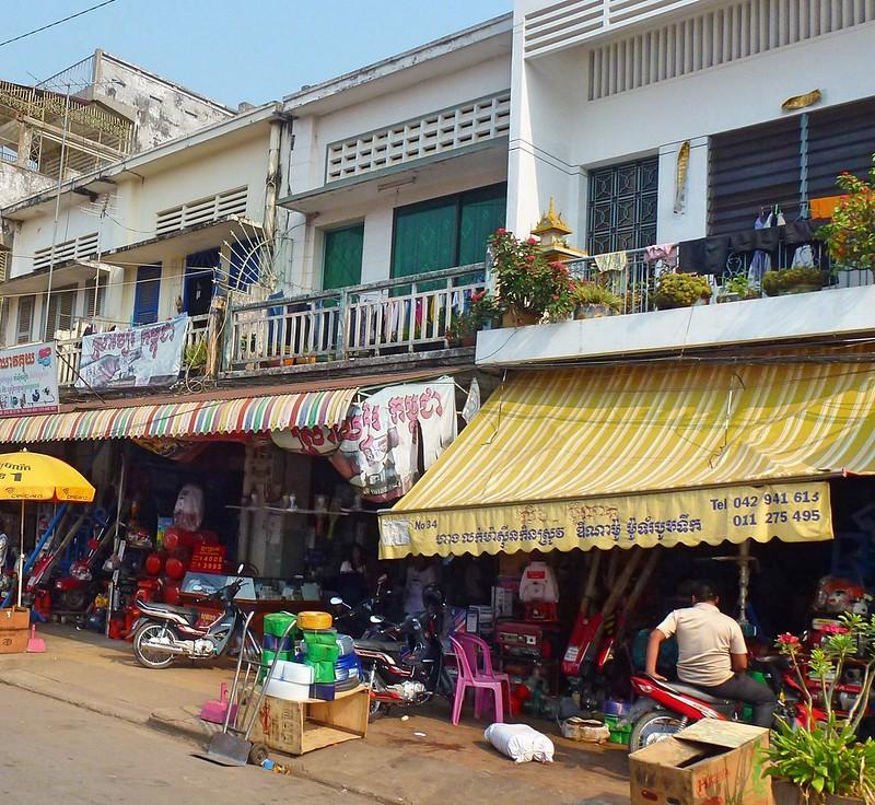 Kampong Cham, edifici del centro