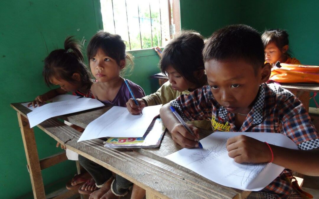 Visita a villaggio tradizionale e scuola cambogiana