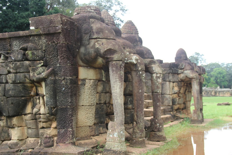 la Terrazza degli Elefanti ad Angkor Thom