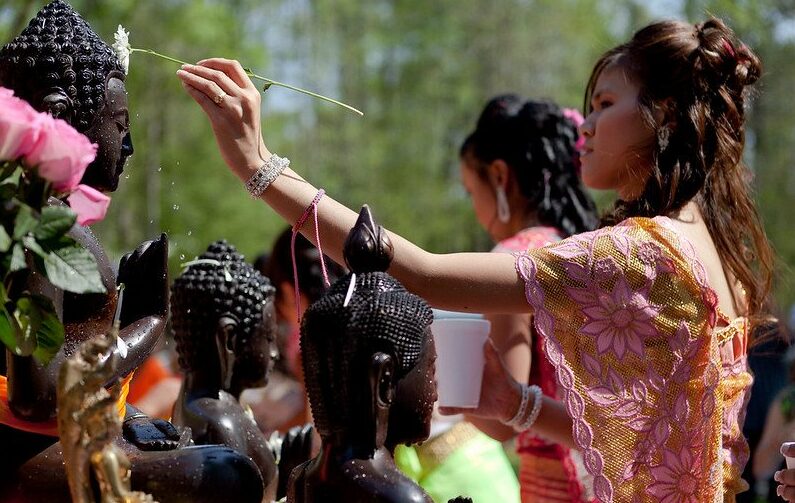 cerimonia dell'acqua, capodanno khmer